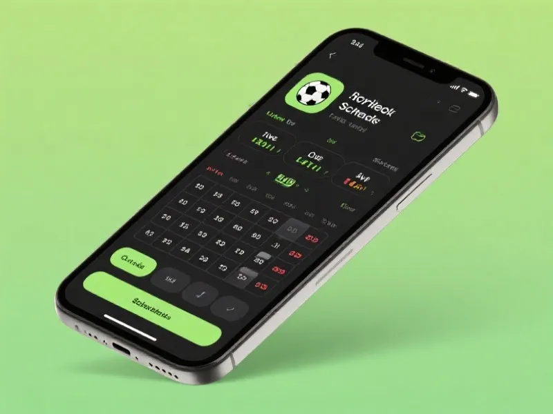 Mobile Schedule App Experience